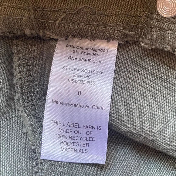 Scoop Herbal Olive Leopard Print Seamed Barrel Jeans NWT in Various Sizes - Picture 12 of 13